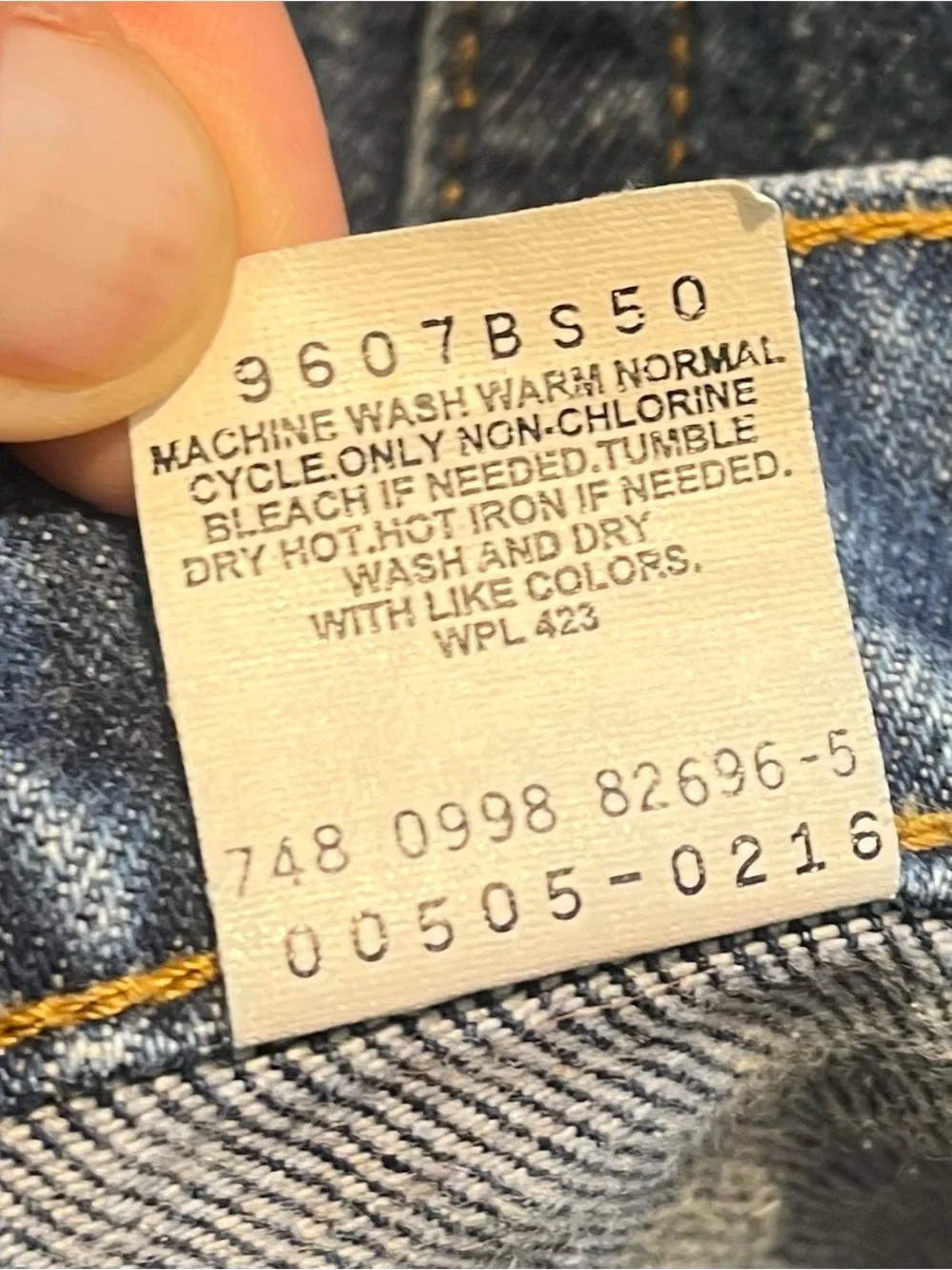 Levis 505 vintage